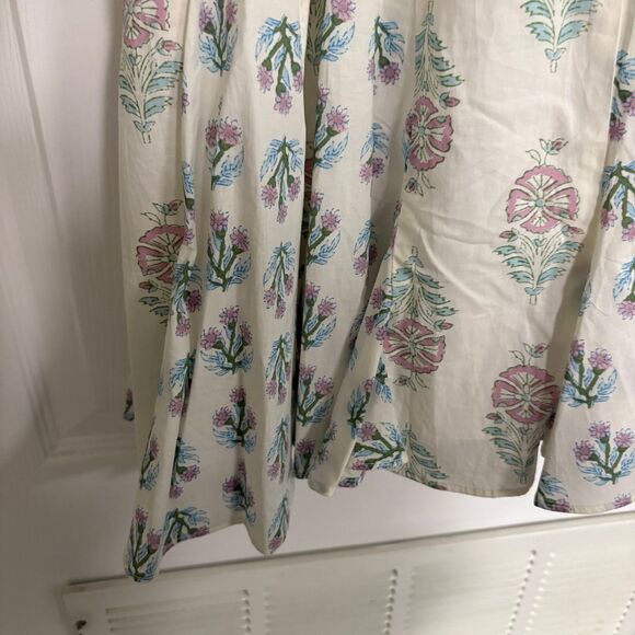 Christian Lacroix White Floral Lace Up Back Dress Size Small - Picture 5 of 9